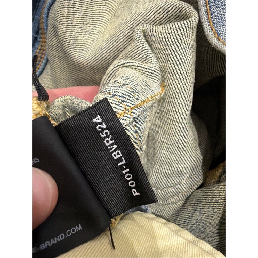 Purple Brand Jeans P001 Light Blue Vintage Skinny Distressed P001-LBVR524 Sz 32 - Picture 7 of 10